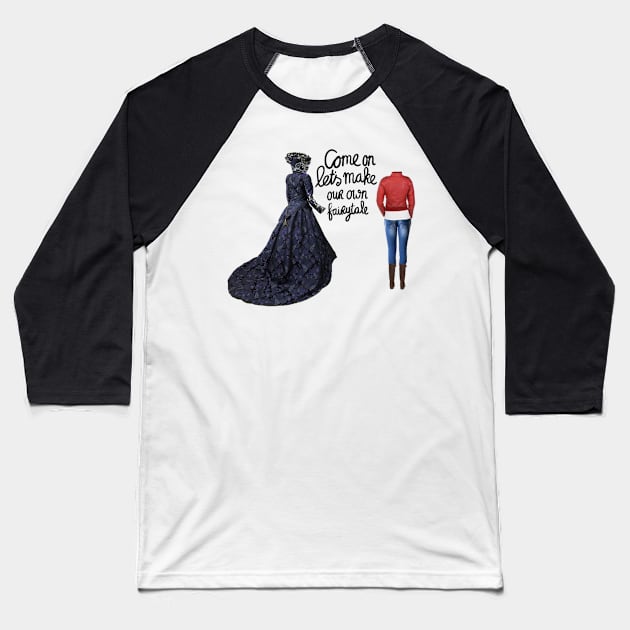 SwanQueen - Own Fairytale Baseball T-Shirt by ButterfliesT